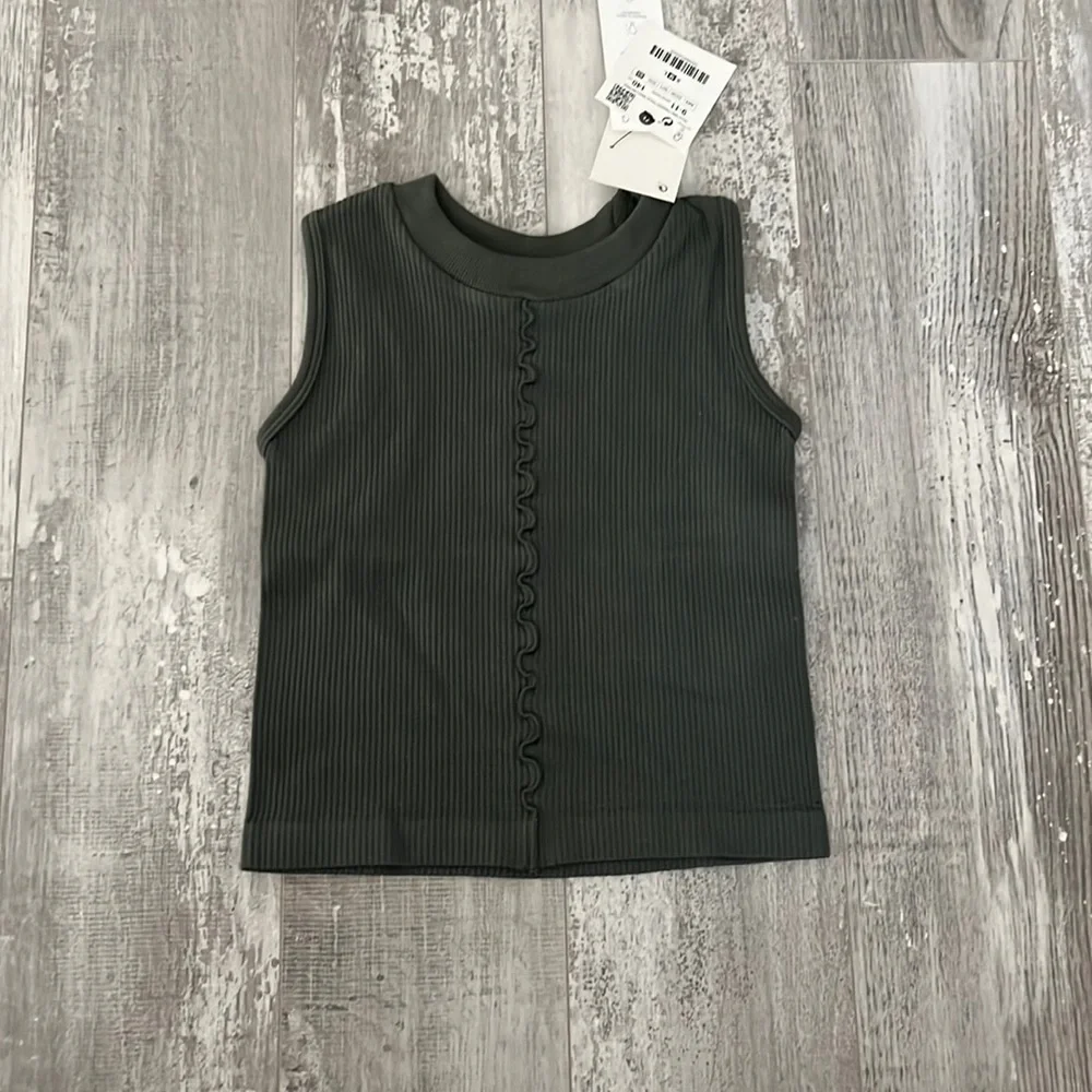 Zara Girls Ribbed Top Size 9-11